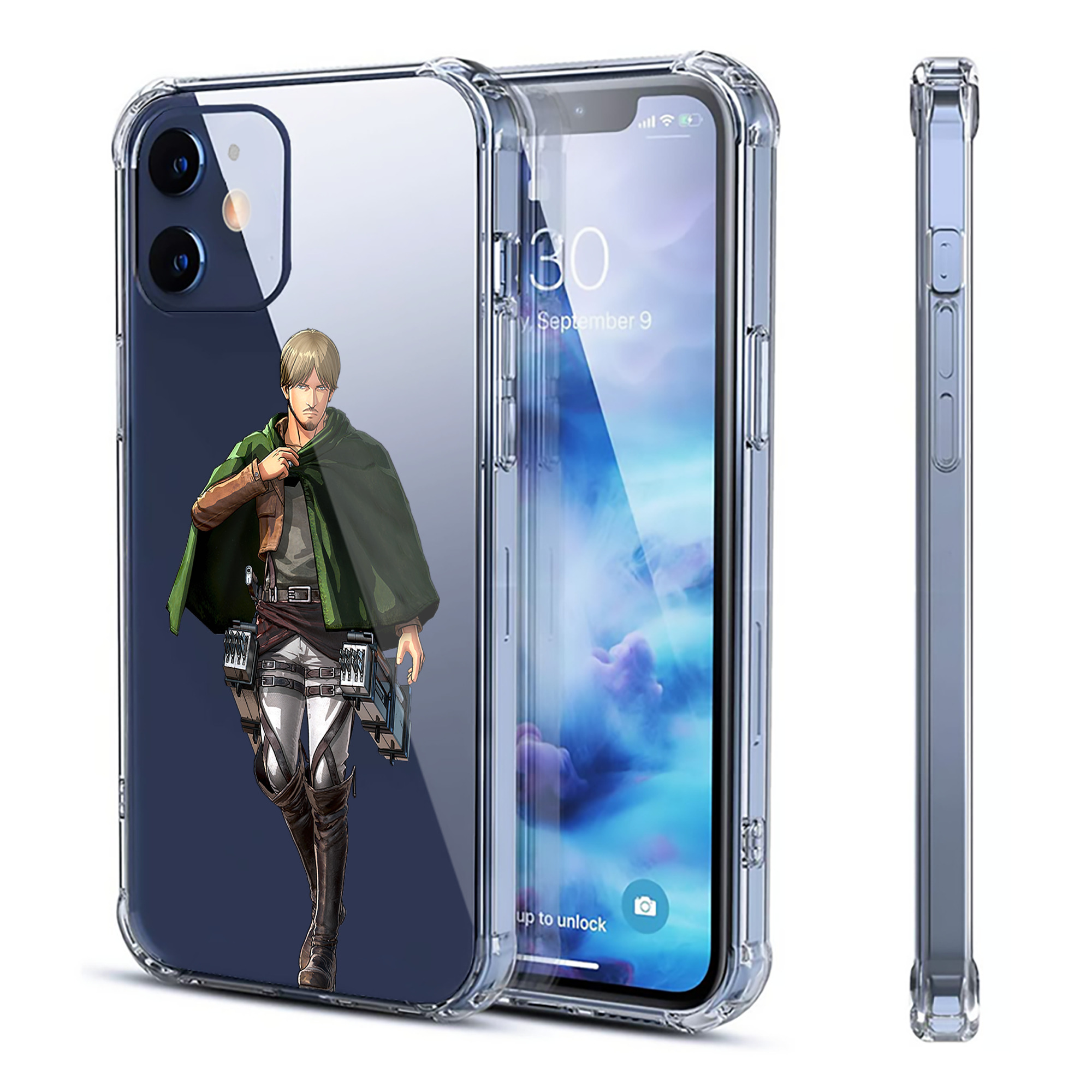 （画像用） 進撃の巨人 ミケ·ザカリアス Attack on Titan Mike Zakarius 【iPhone 12シリーズ対応】透明スマホケース（クリアソフトケース）